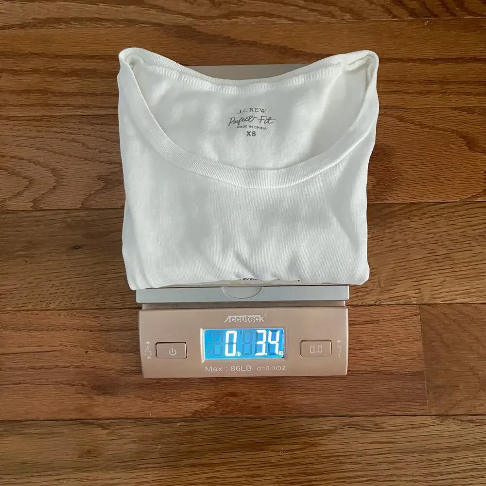 J.Crew Perfect Fit Short Sleeve Tee White Womens XS Archival Sp14 Minimalist